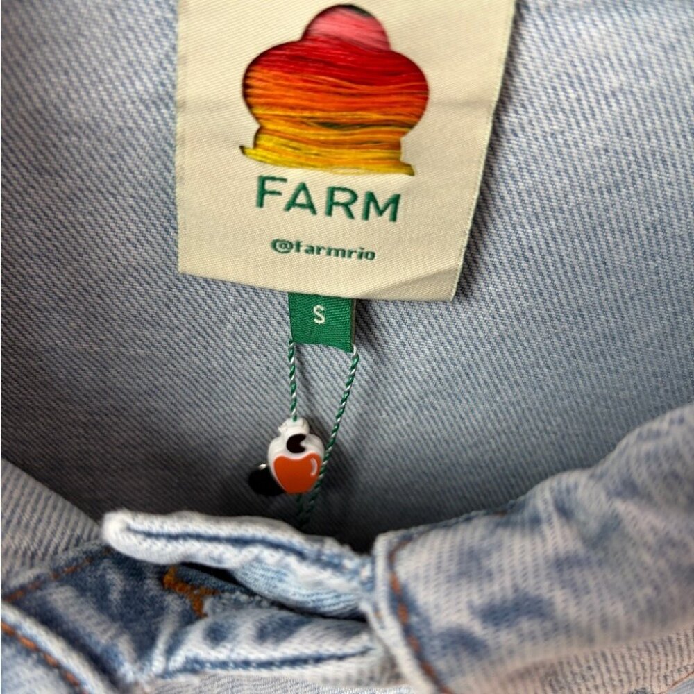 FARM Rio Bow Embroidery jacket in Denim DT - Picture 10 of 14